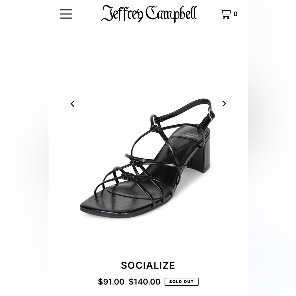 NWOT Jeffrey Campbell Socialize Block Heel